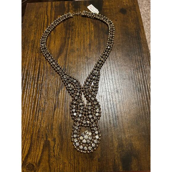 Cache Elegant rhinestone necklace with stretchy bracelet - Picture 6 of 10